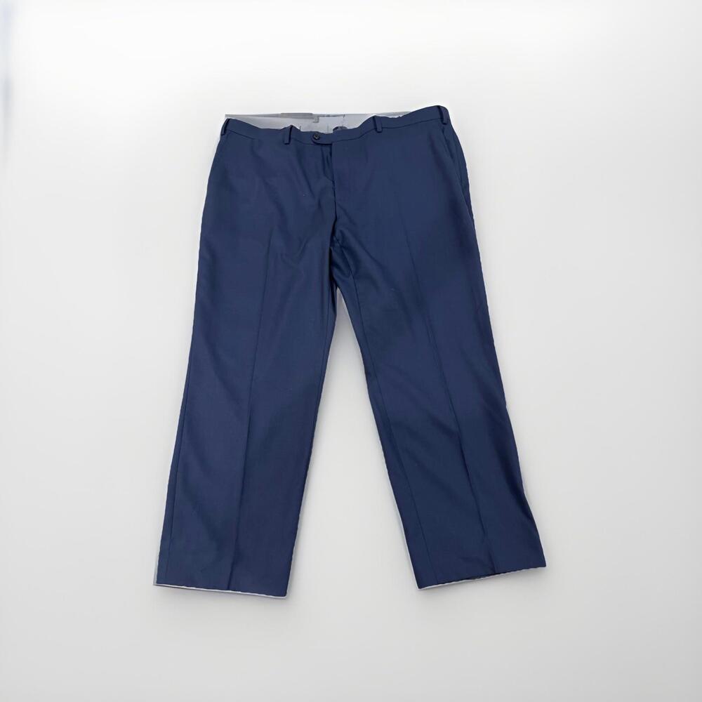 SUITSUPPLY MENS BLUE PATTERN DRESS PANTS 44x27 BRESCIA GOOD COND!  *READ*